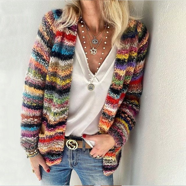 Cleo - Elegant Multicolored Cardigan