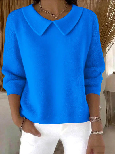 Julie | Comfortable Long Sleeve Cotton Sweater