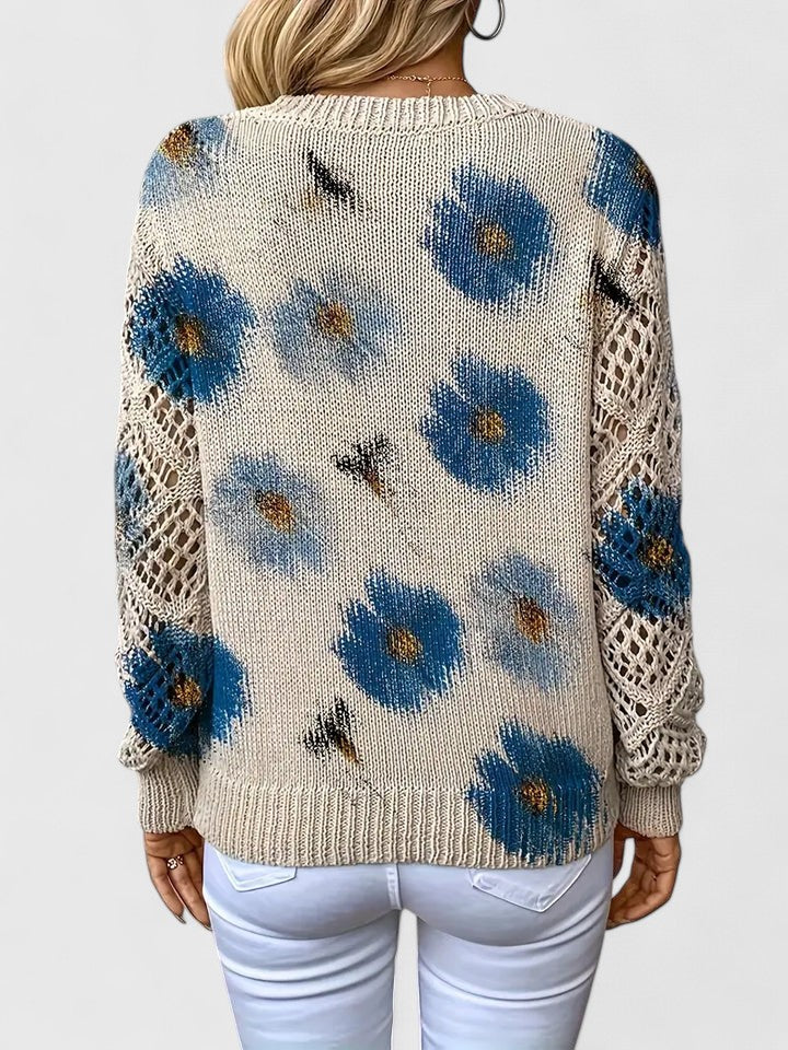 Aurélie - Lightweight Floral Cardigan