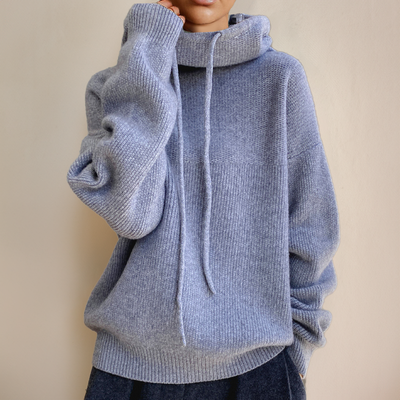 Lia - Chic High Neck Knit Sweater