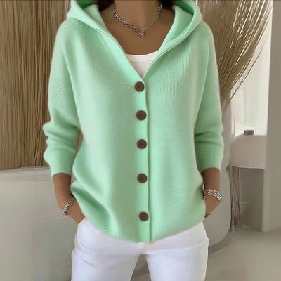 Felicia | Trendy Knit Cardigan with Hood