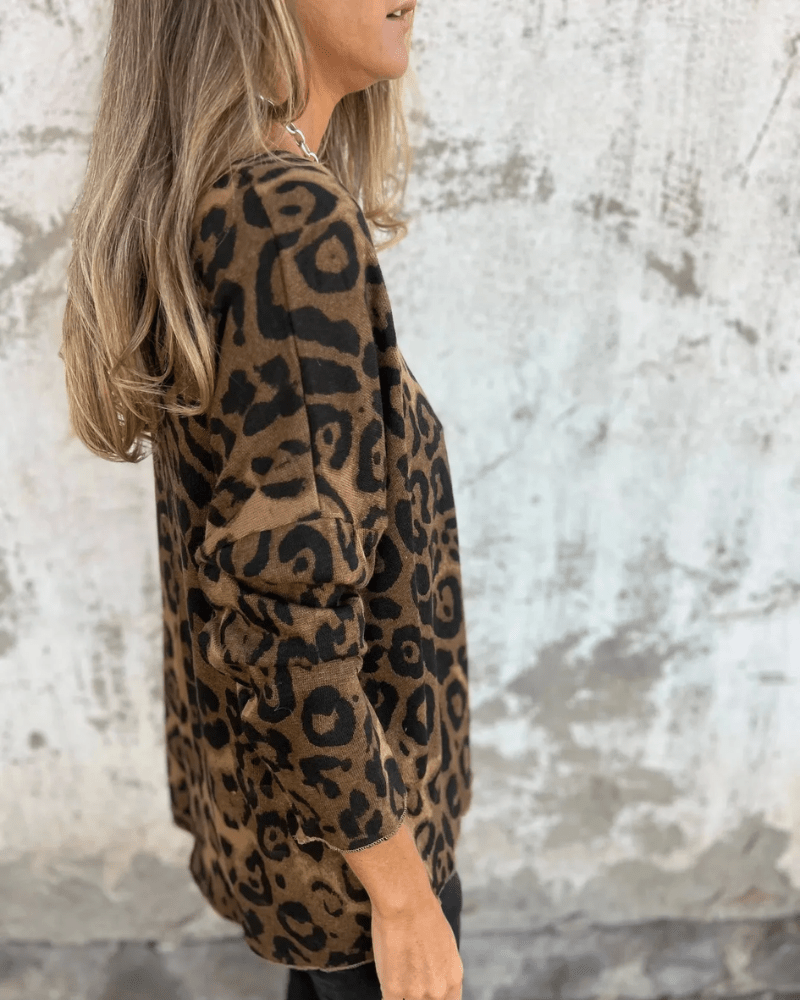 Valen | Leopard Print Casual Top
