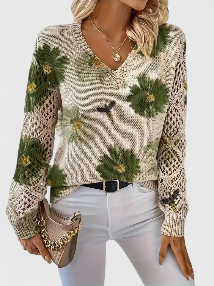 Aurélie - Lightweight Floral Cardigan