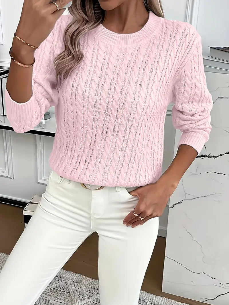 Brina | Ladies' Cable Knit Sweater