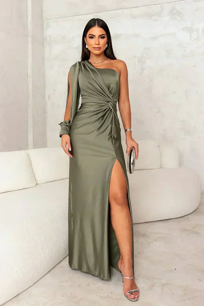 Natalie | Elegant One-Shoulder Maxi Dress