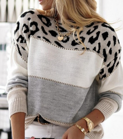 Lela - Bold Leopard Sweater