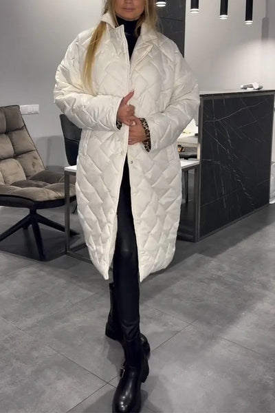 Dotsy | Reversible Quilted Coat with Leopard Lining